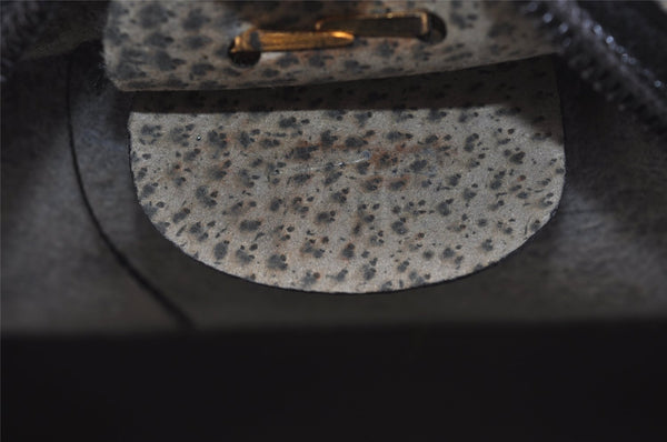 Authentic GUCCI Shoulder Cross Body Bag Purse GG PVC Leather Navy Blue 5756J