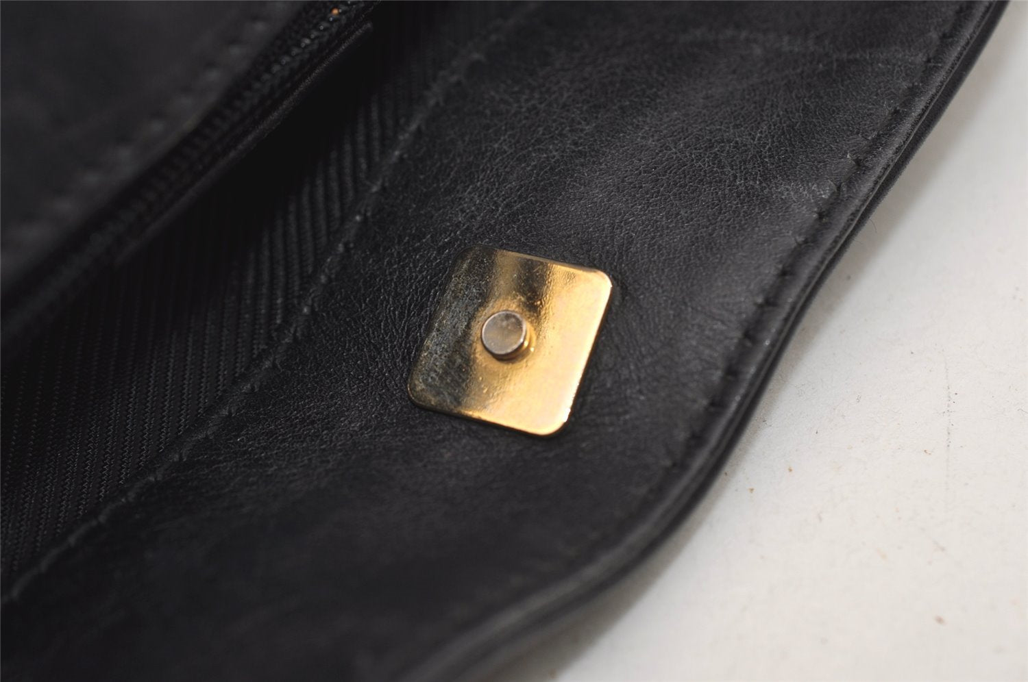 Authentic GUCCI Shoulder Hand Bag Purse GG Canvas Leather 0014231 Black 5758J