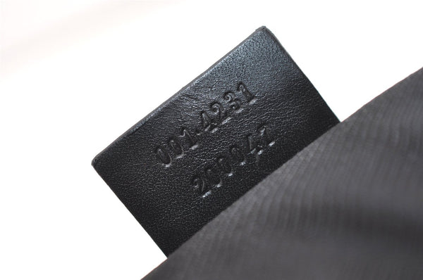 Authentic GUCCI Shoulder Hand Bag Purse GG Canvas Leather 0014231 Black 5758J