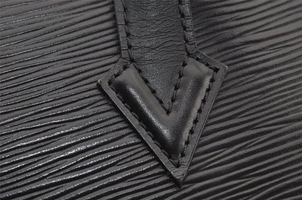 Authentic Louis Vuitton Epi Saint Jacques Hand Bag Black M52272 LV 5759I