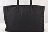 Authentic PRADA Vintage Nylon Tessuto Leather Shoulder Tote Bag Black 5759K