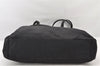 Authentic PRADA Vintage Nylon Tessuto Leather Shoulder Tote Bag Black 5759K