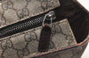 Authentic GUCCI Vintage Shoulder Tote Bag GG PVC Leather 181084 Brown 5760K