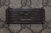 Authentic GUCCI Vintage Shoulder Tote Bag GG PVC Leather 181084 Brown 5760K