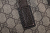 Authentic GUCCI Vintage Shoulder Tote Bag GG PVC Leather 181084 Brown 5760K