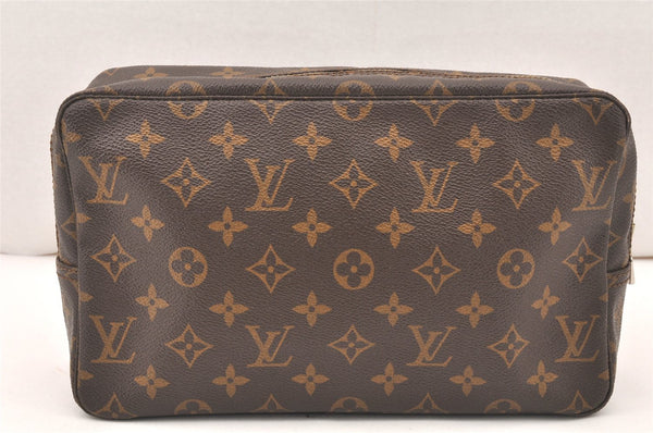 Auth Louis Vuitton Monogram Trousse Toilette 28 Clutch Bag M47522 LV Junk 5761K