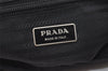 Authentic PRADA Nylon Tessuto Leather Shoulder Cross Body Bag Purse Black 5762J