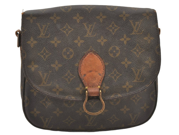 Authentic Louis Vuitton Monogram Saint Cloud GM M51242 Shoulder Bag Junk 5763K