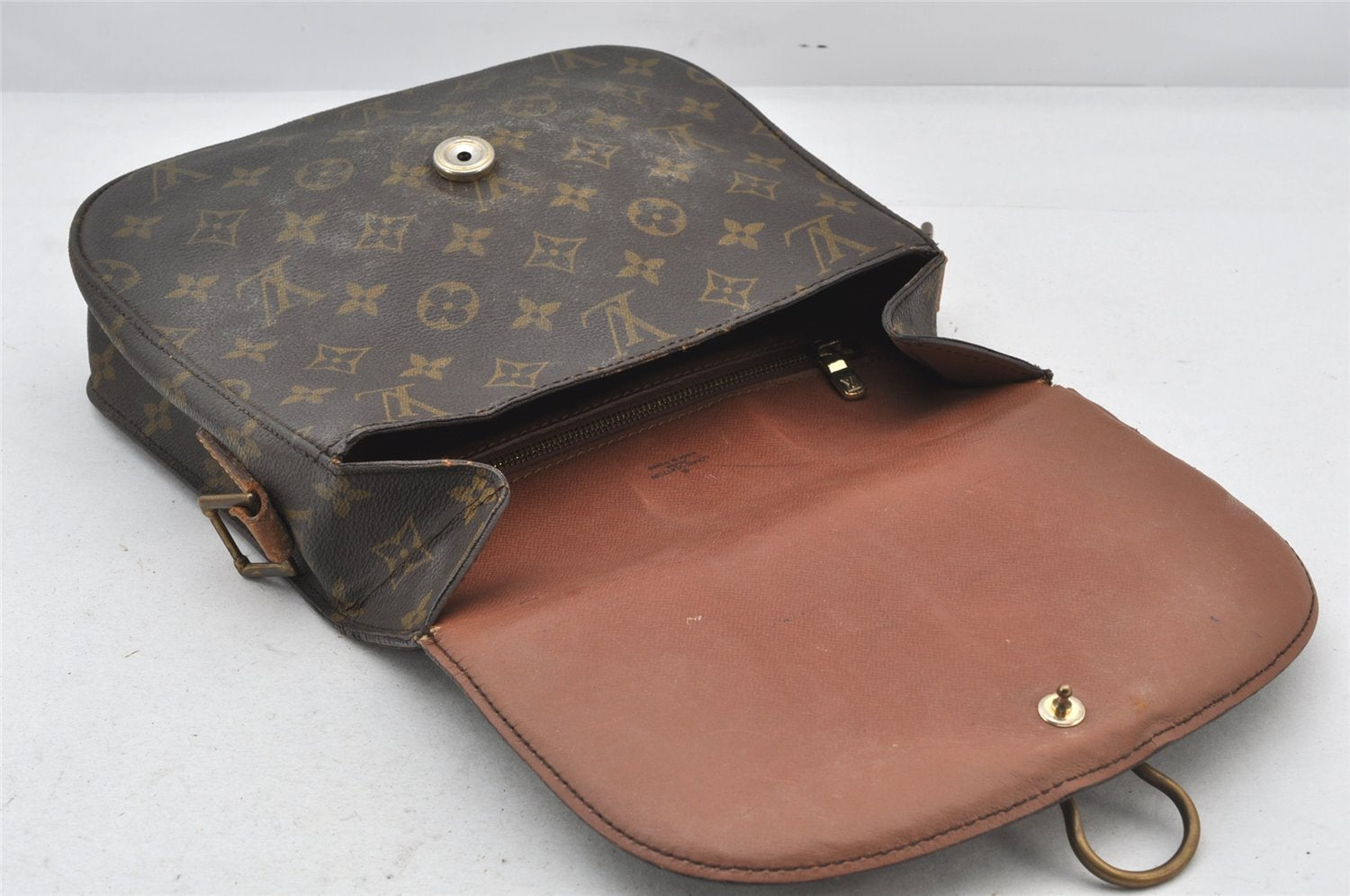 Authentic Louis Vuitton Monogram Saint Cloud GM M51242 Shoulder Bag Junk 5763K