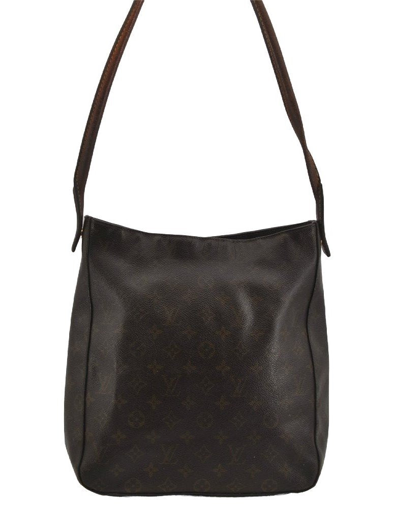 Authentic Louis Vuitton Monogram Looping GM Shoulder Bag M51145 Junk 5764J