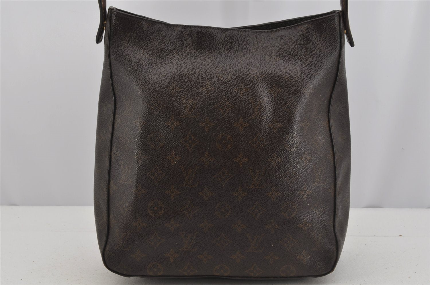 Authentic Louis Vuitton Monogram Looping GM Shoulder Bag M51145 Junk 5764J