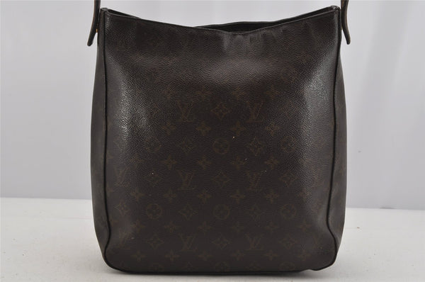 Authentic Louis Vuitton Monogram Looping GM Shoulder Bag M51145 Junk 5764J