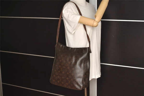 Authentic Louis Vuitton Monogram Looping GM Shoulder Bag M51145 Junk 5764J