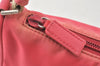 Authentic PRADA TESSUTO SPORT Nylon Hand Bag Pouch Purse MV632 Pink 5764K