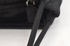 Authentic PRADA Vintage Nylon Tessuto Shoulder Tote Bag Black 5765K