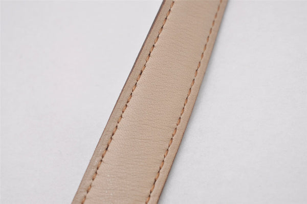 Authentic HERMES Mini Constance Leather Belt Size 65cm 25.6" Black Beige 5767I