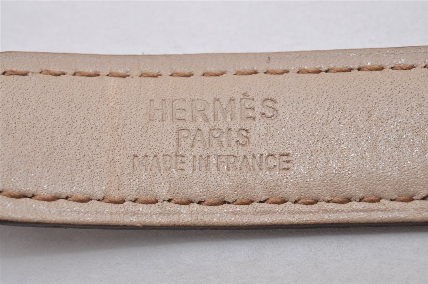 Authentic HERMES Mini Constance Leather Belt Size 65cm 25.6