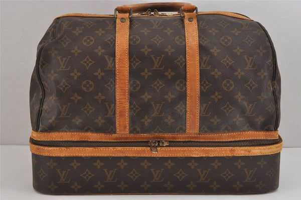 Authentic Louis Vuitton Monogram Sac Sport Travel Hand Bag M41444 LV 5767J