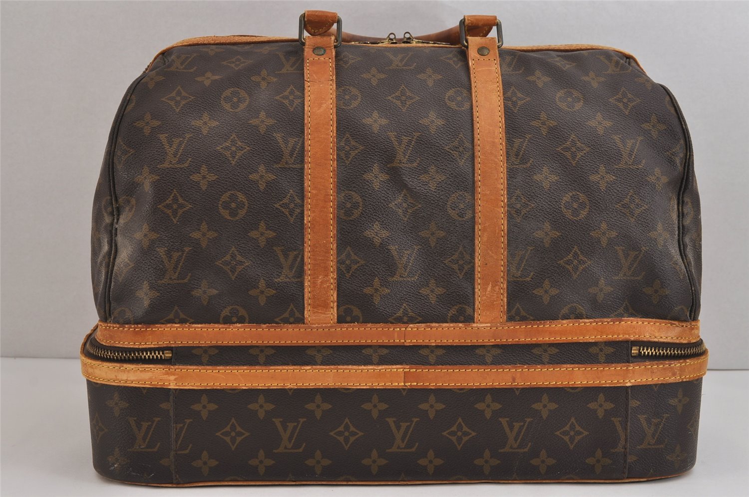 Authentic Louis Vuitton Monogram Sac Sport Travel Hand Bag M41444 LV 5767J