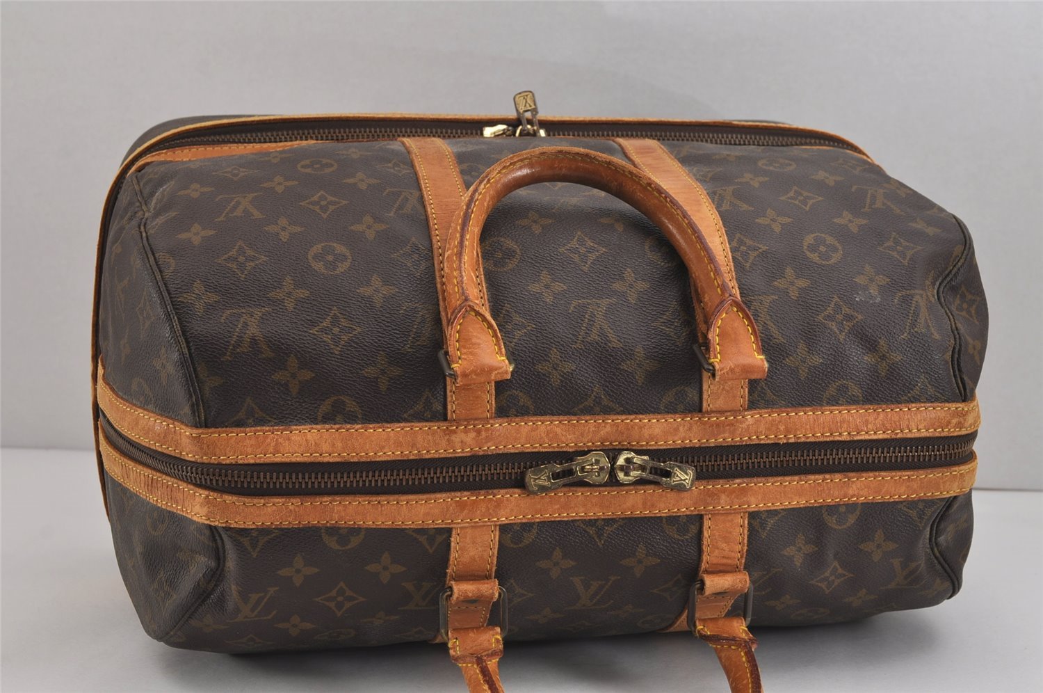 Authentic Louis Vuitton Monogram Sac Sport Travel Hand Bag M41444 LV 5767J