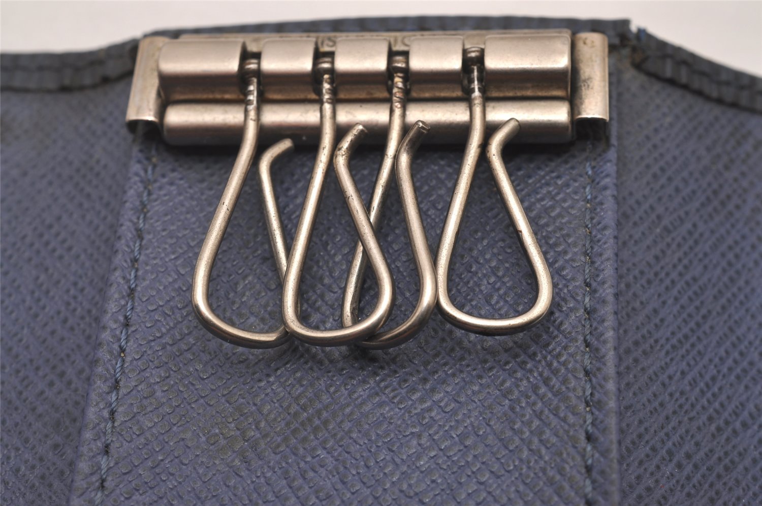 Authentic Louis Vuitton Epi Multicles 4 Key Case Blue M63825 LV 5768I