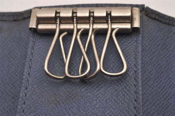 Authentic Louis Vuitton Epi Multicles 4 Key Case Blue M63825 LV 5768I