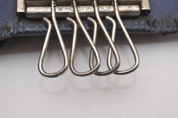 Authentic Louis Vuitton Epi Multicles 4 Key Case Blue M63825 LV 5768I