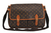 Authentic Louis Vuitton Monogram Gibeciere GM Shoulder Cross Bag M42246 LV 5768J