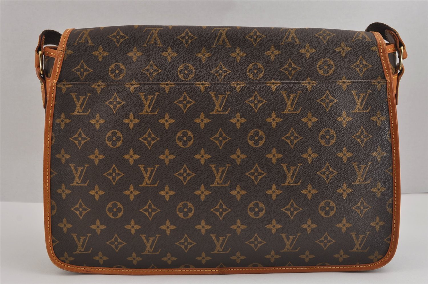 Authentic Louis Vuitton Monogram Gibeciere GM Shoulder Cross Bag M42246 LV 5768J