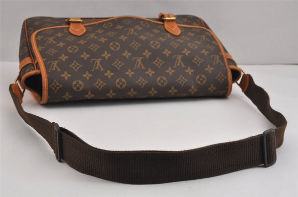 Authentic Louis Vuitton Monogram Gibeciere GM Shoulder Cross Bag M42246 LV 5768J