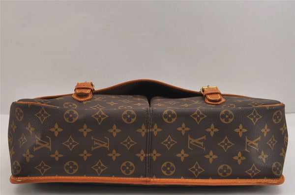 Authentic Louis Vuitton Monogram Gibeciere GM Shoulder Cross Bag M42246 LV 5768J