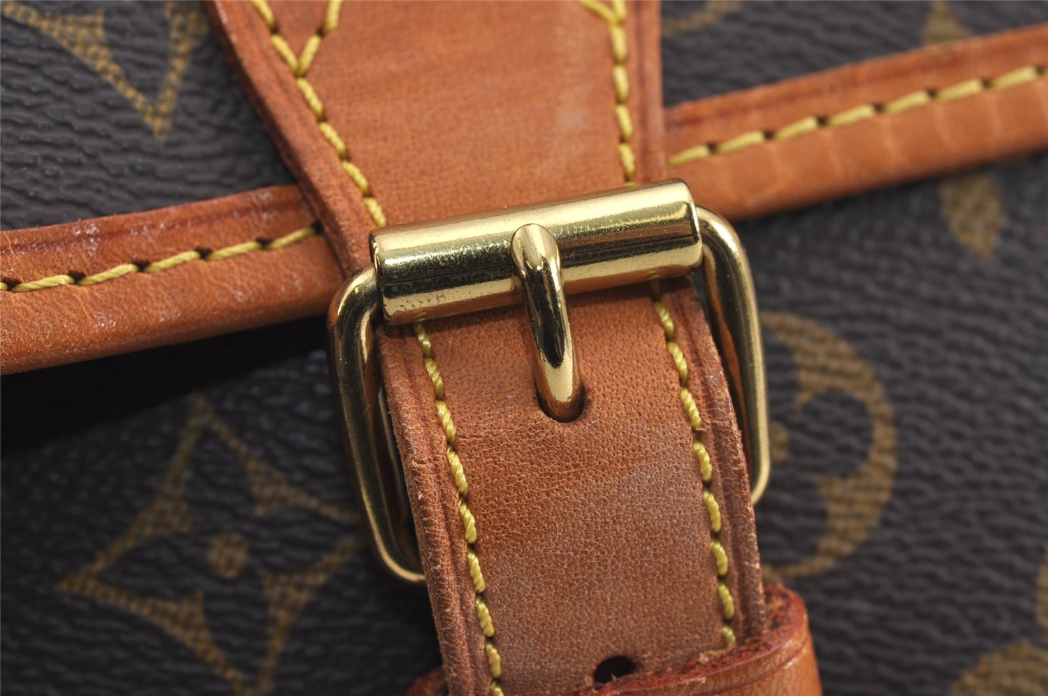 Authentic Louis Vuitton Monogram Gibeciere GM Shoulder Cross Bag M42246 LV 5768J