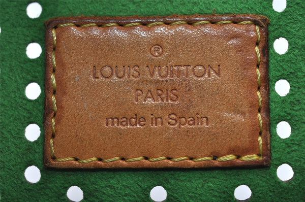 Auth Louis Vuitton Monogram Perforated Pochette Accessoires M95184 Pouch 5769I