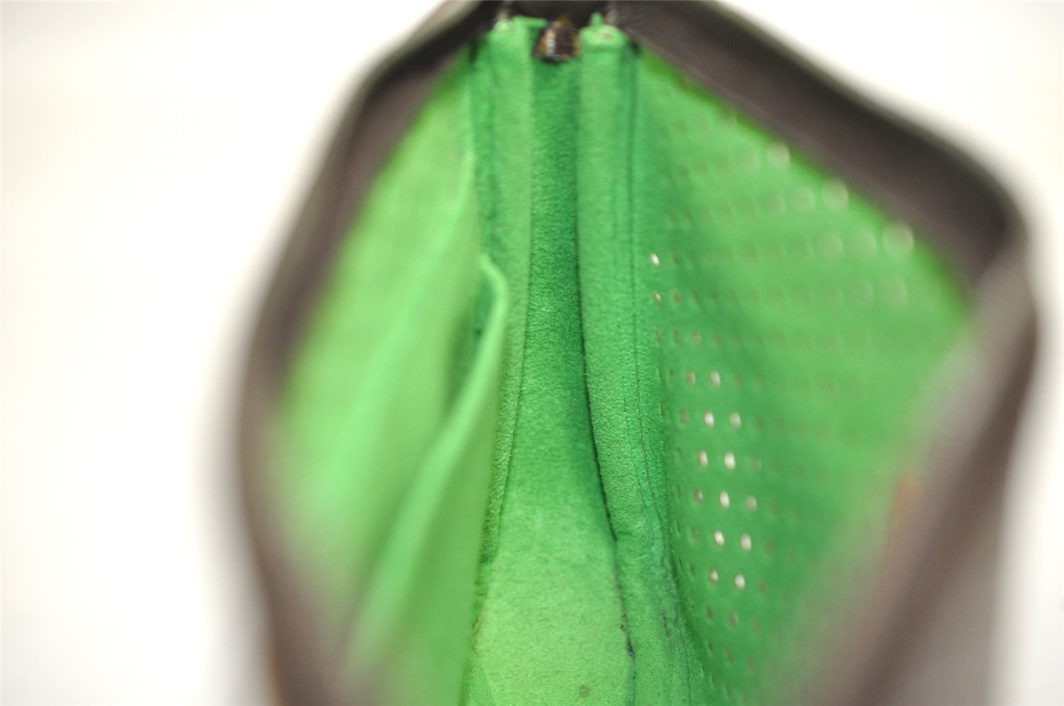 Auth Louis Vuitton Monogram Perforated Pochette Accessoires M95184 Pouch 5769I