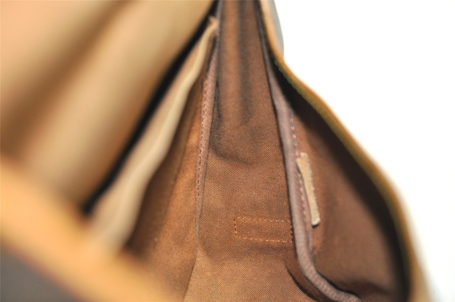 Authentic Louis Vuitton Monogram Saumur 35 Shoulder Cross Bag M42254 LV 5770I