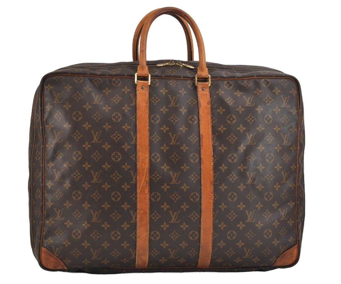 Authentic Louis Vuitton Monogram Sirius 55 Travel Boston Bag M41404 LV 5770J