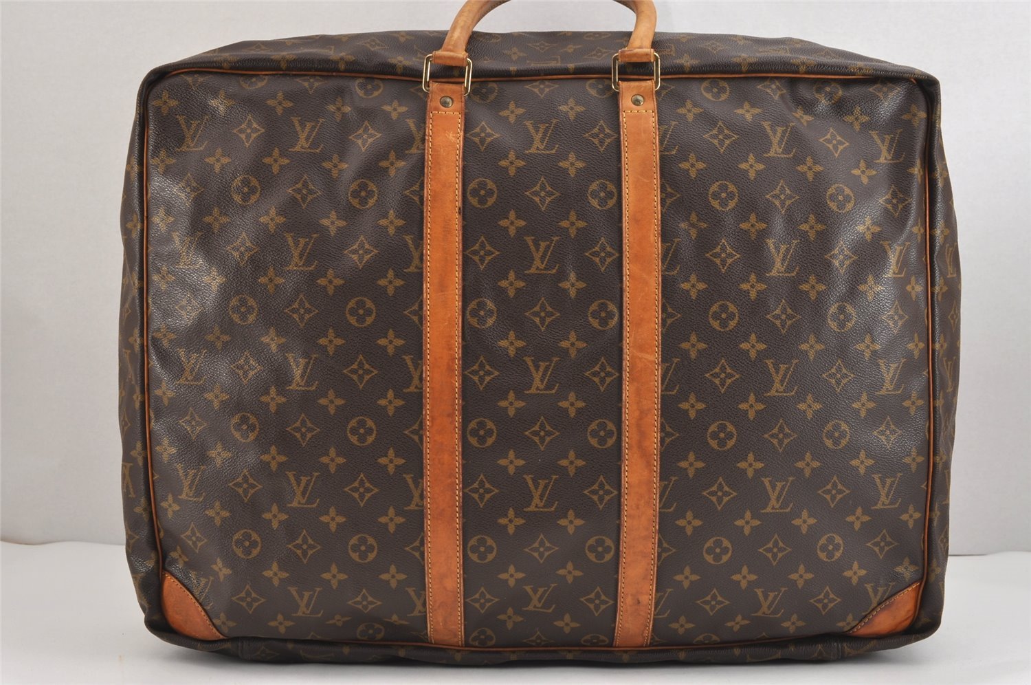 Authentic Louis Vuitton Monogram Sirius 55 Travel Boston Bag M41404 LV 5770J