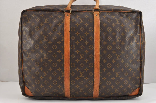 Authentic Louis Vuitton Monogram Sirius 55 Travel Boston Bag M41404 LV 5770J