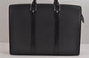 Auth Louis Vuitton Taiga Porte Documents Lozan 2Way Briefcase M30052 Black 5772J