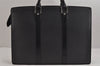 Auth Louis Vuitton Taiga Porte Documents Lozan 2Way Briefcase M30052 Black 5772J