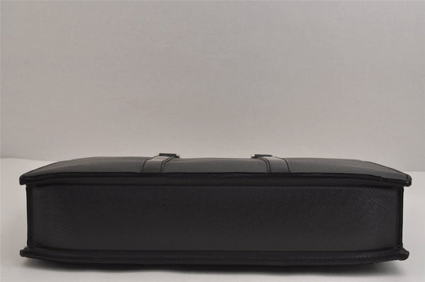 Auth Louis Vuitton Taiga Porte Documents Lozan 2Way Briefcase M30052 Black 5772J