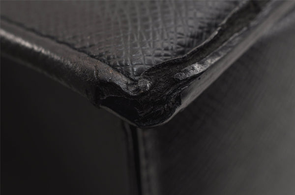 Auth Louis Vuitton Taiga Porte Documents Lozan 2Way Briefcase M30052 Black 5772J