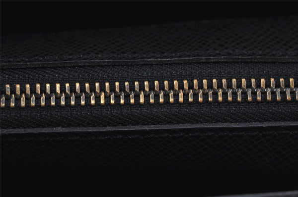 Auth Louis Vuitton Taiga Porte Documents Lozan 2Way Briefcase M30052 Black 5772J