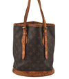 Authentic Louis Vuitton Monogram Bucket PM Shoulder Tote Bag M42238 LV 5773J