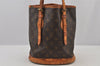 Authentic Louis Vuitton Monogram Bucket PM Shoulder Tote Bag M42238 LV 5773J