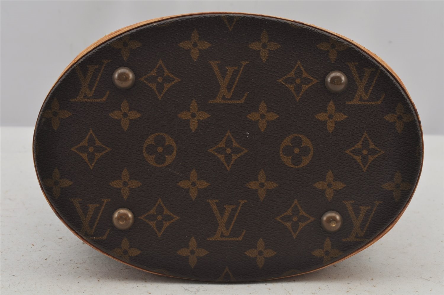 Authentic Louis Vuitton Monogram Bucket PM Shoulder Tote Bag M42238 LV 5773J