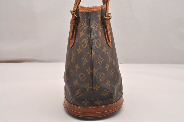 Authentic Louis Vuitton Monogram Bucket PM Shoulder Tote Bag M42238 LV 5774J