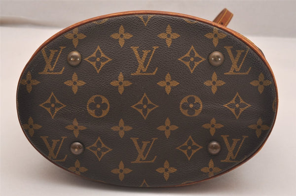 Authentic Louis Vuitton Monogram Bucket PM Shoulder Tote Bag M42238 LV 5774J