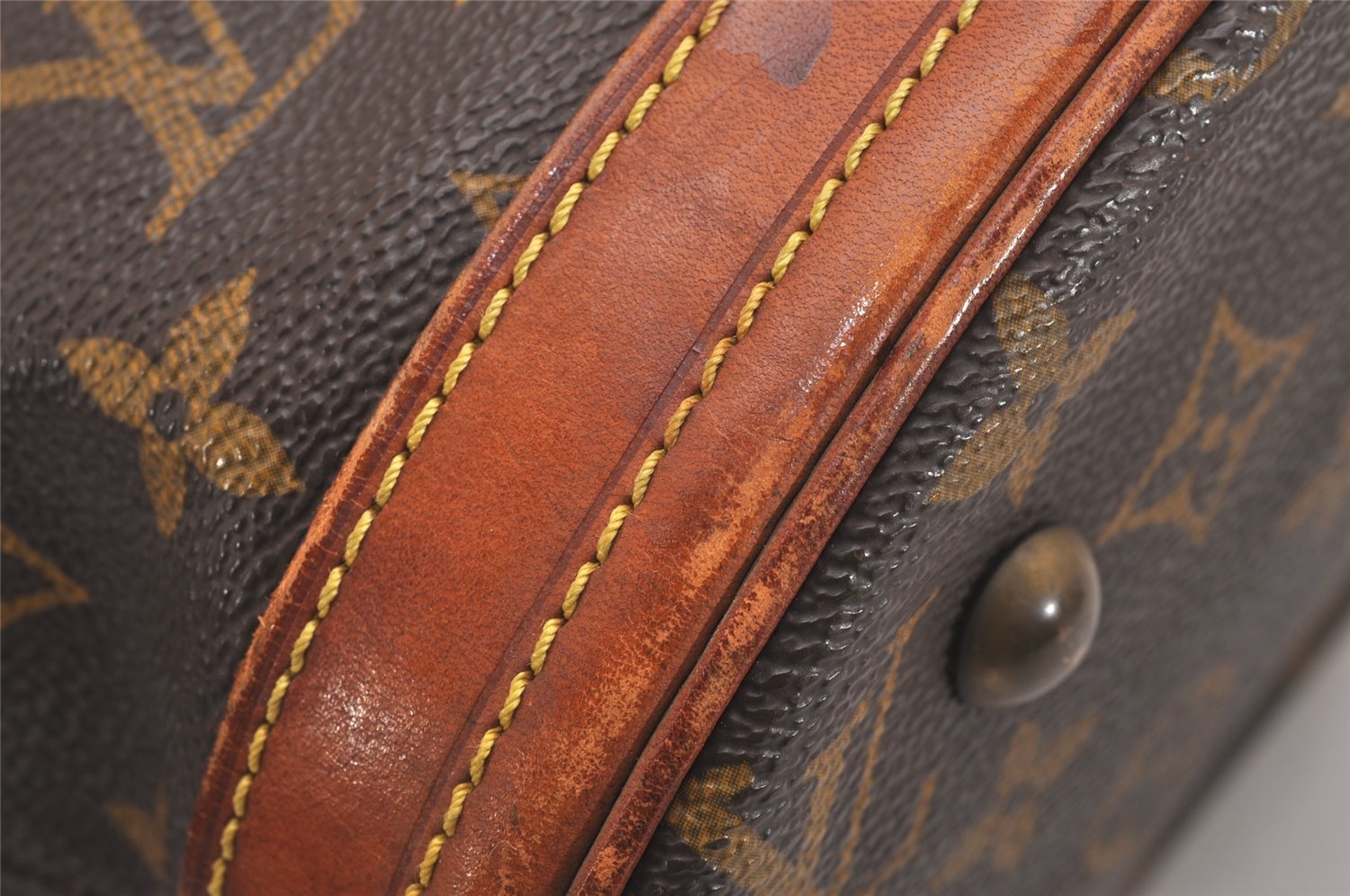 Authentic Louis Vuitton Monogram Bucket PM Shoulder Tote Bag M42238 LV 5774J