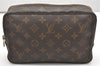 Auth Louis Vuitton Monogram Trousse Toilette 23 Clutch Hand Bag M47524 LV 5775K